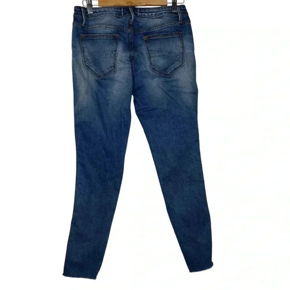 Free People Driftwood Jackie Stripe High Rise Denim  Blue Jeans Size 27 - Picture 10 of 11